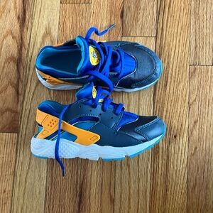 NIKE HUARACHE run blue and orange 12.5c
